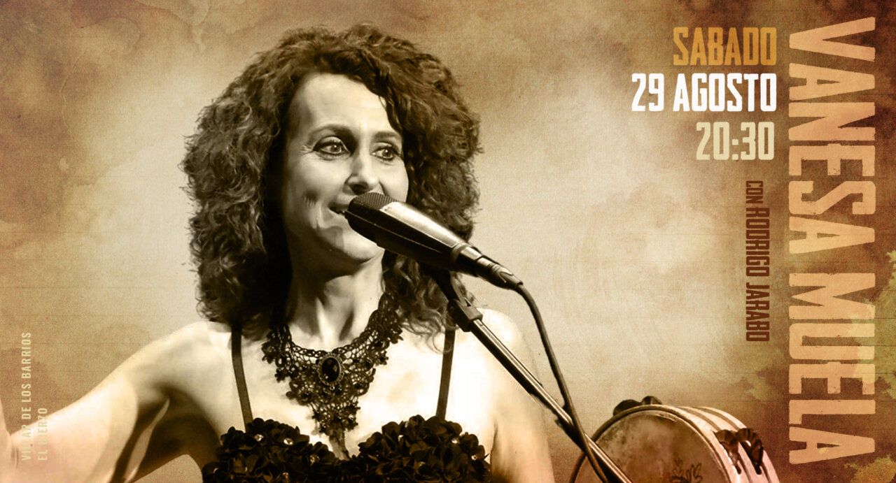 Cartel del Festival Villar de los Mundos con Vanesa Muela