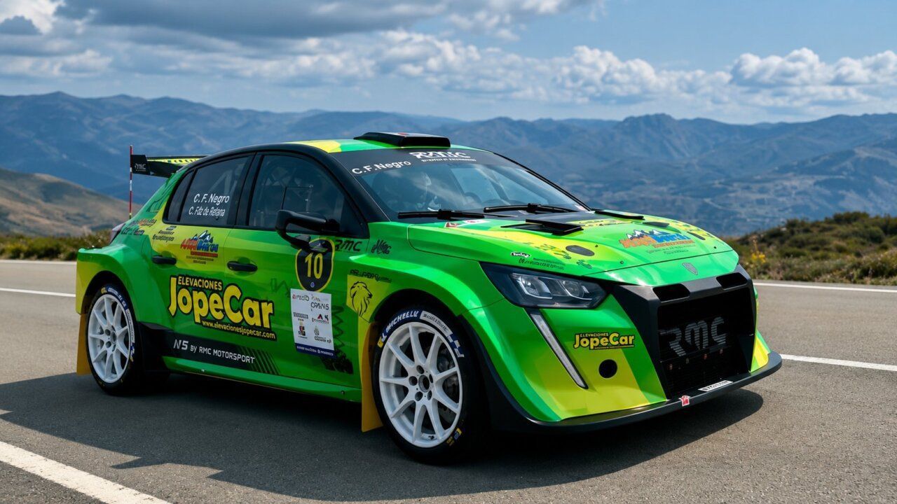 Coche de carreras del piloto Carlos Fernández en la Copa N5 Castilla y León