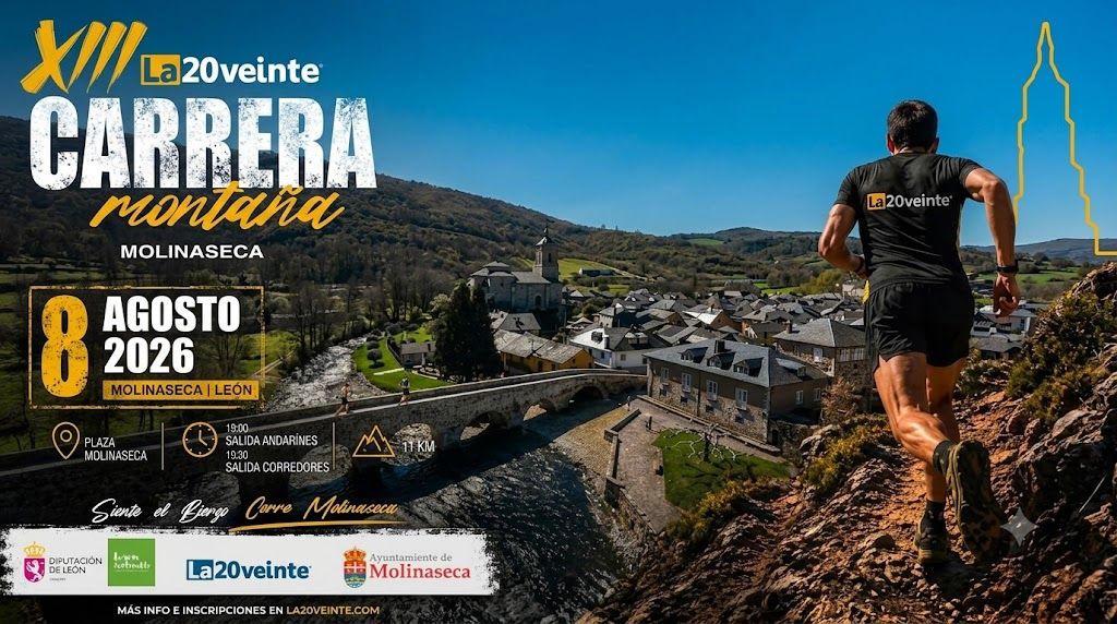 Corredor en la XIII Carrera de Montaña en Molinaseca
