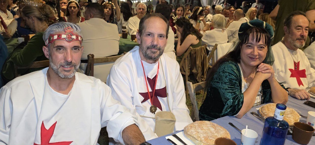 Participantes en la Cena Templaria en el Castillo de los Templarios