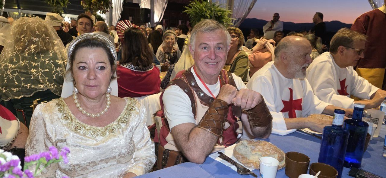 Participantes en la Cena Templaria en el Castillo de los Templarios