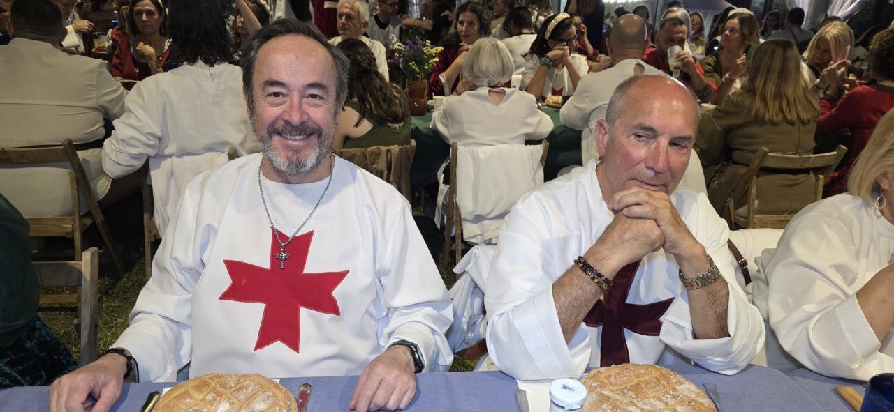 Participantes en la Cena Templaria en el Castillo de los Templarios