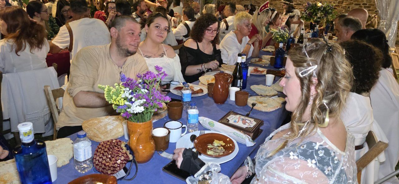 Participantes en la Cena Templaria en el Castillo de los Templarios