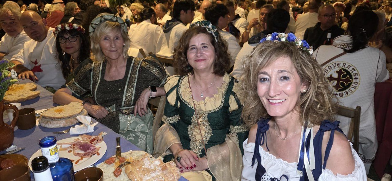 Participantes en la Cena Templaria en el Castillo de los Templarios