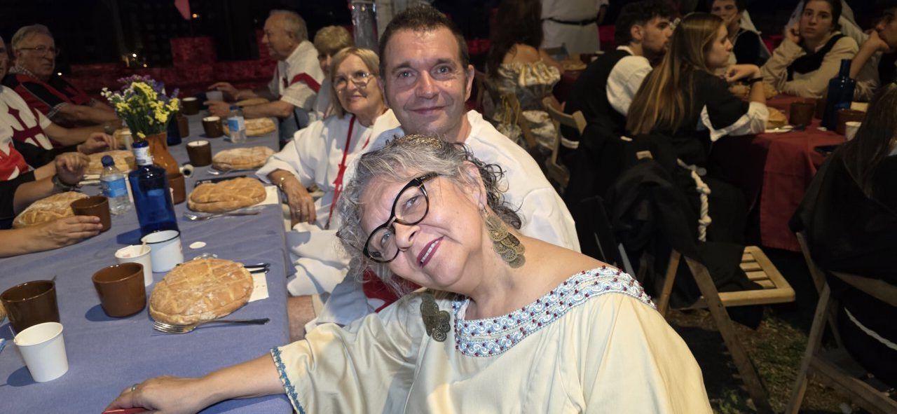 Participantes en la Cena Templaria en el Castillo de los Templarios