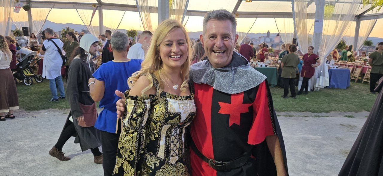 Participantes en la Cena Templaria en el Castillo de los Templarios