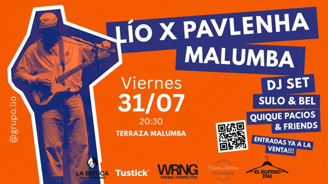 Cartel del concierto de Lío x Pavlenha en Ponferrada
