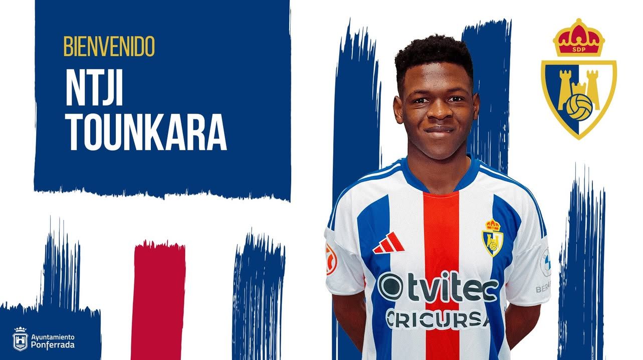 Presentación del centrocampista Ntji Tounkara con la SD Ponferradina