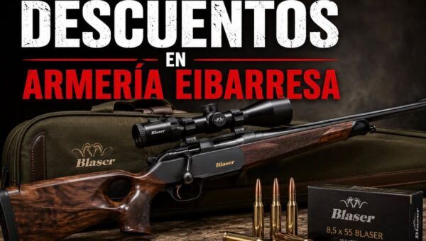 Rifle y municiones en promoción de Armería Eibarresa