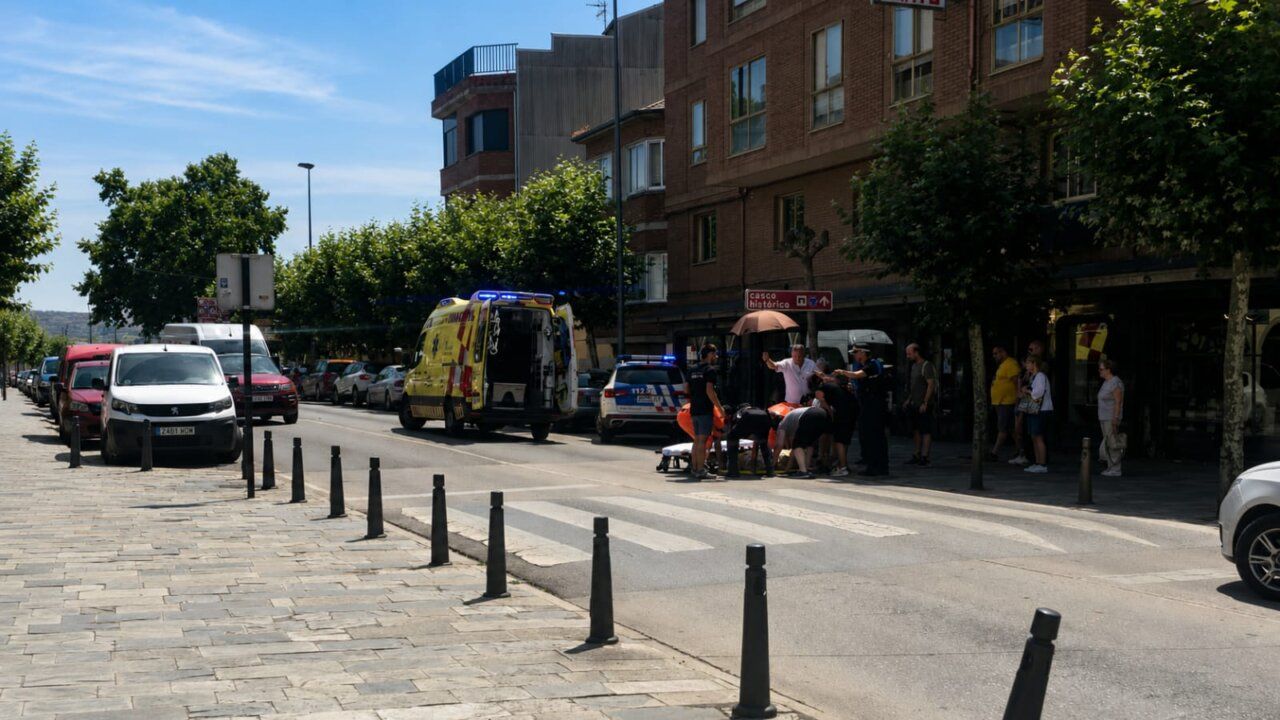 Hombre herido tras un atropello en la avenida del Castillo en Ponferrada