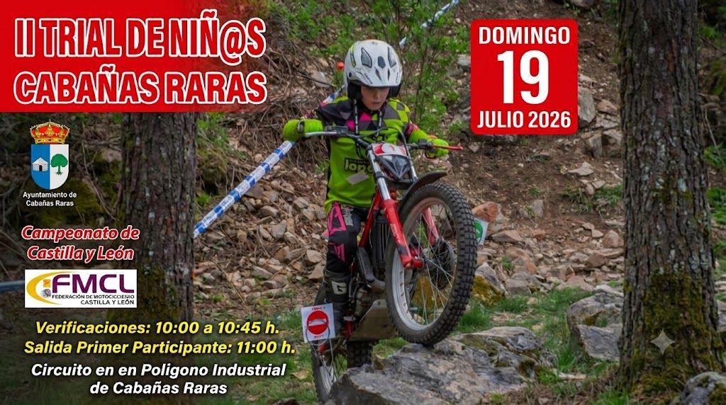 Niño participando en el II Trial Infantil en Cabañas Raras