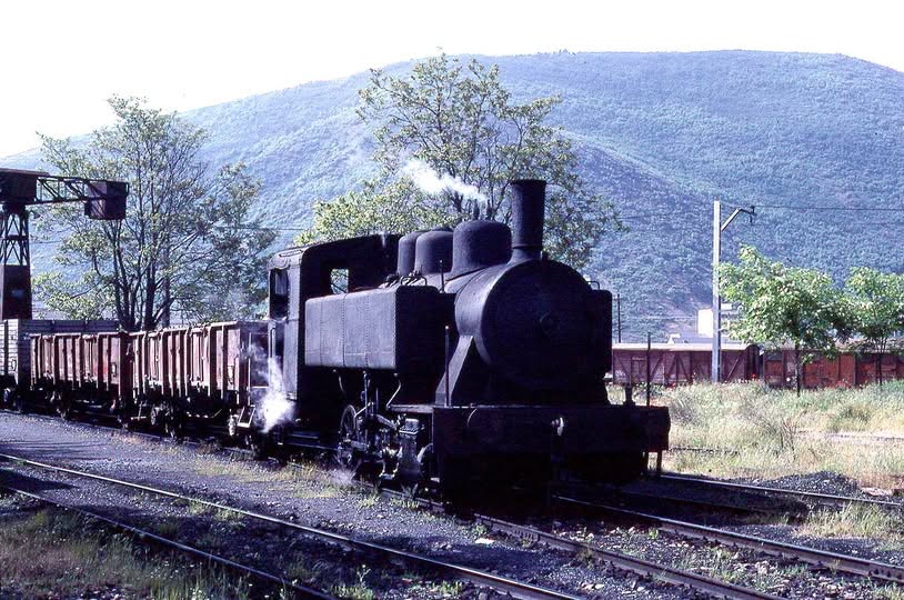 Locomotora de vapor número 51 de la MSP en Ponferrada