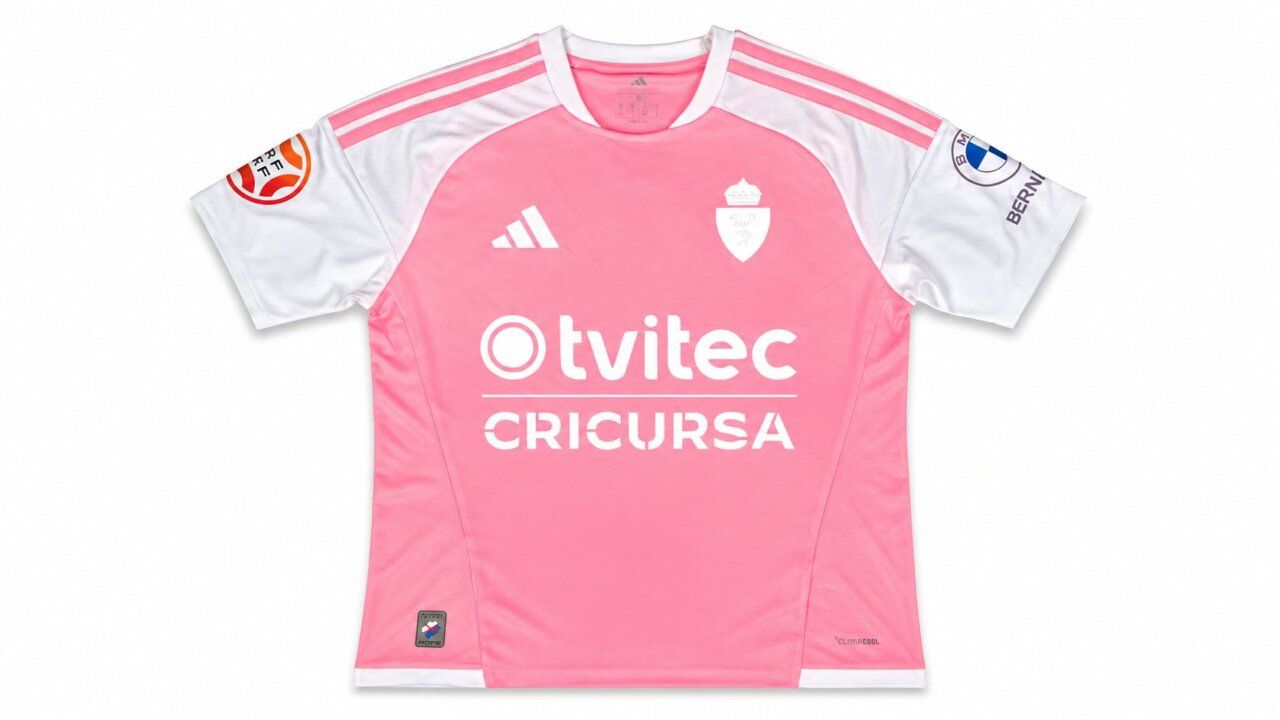 Camiseta rosa de la SD Ponferradina para la temporada 2026/2027