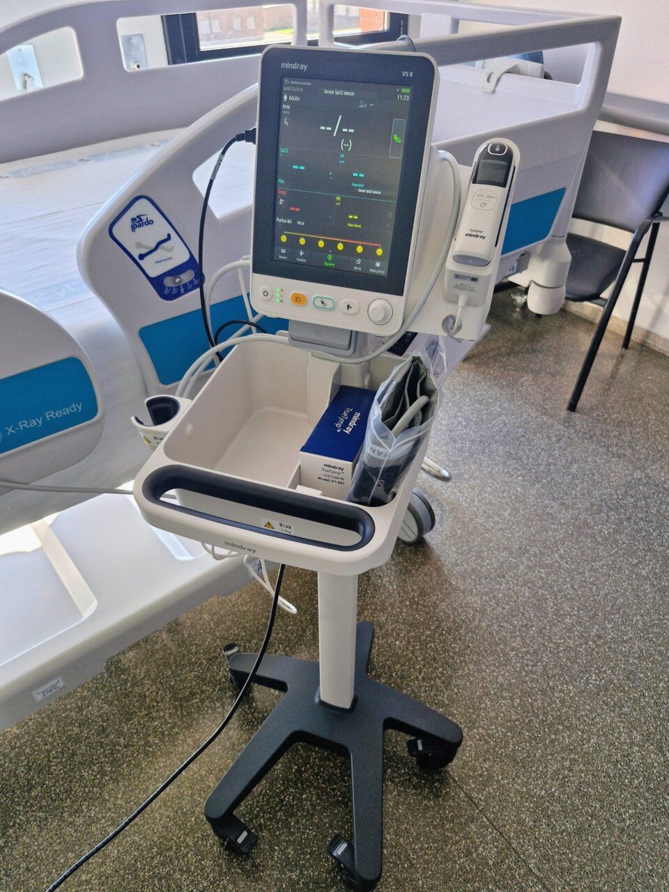Monitor de constantes vitales en el Hospital El Bierzo