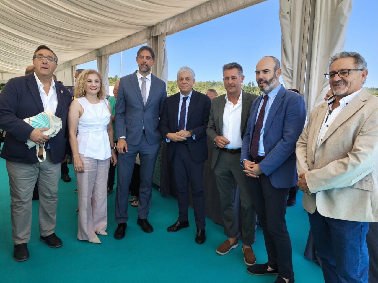 Evento de colocación de la primera piedra de la planta de reciclaje de baterías en Cubillos del Sil