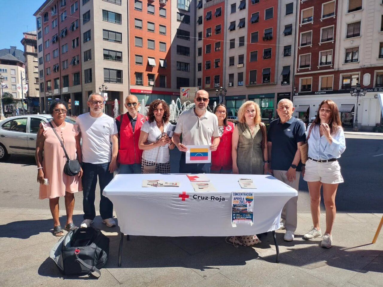Concentración solidaria en Ponferrada por el pueblo venezolano
