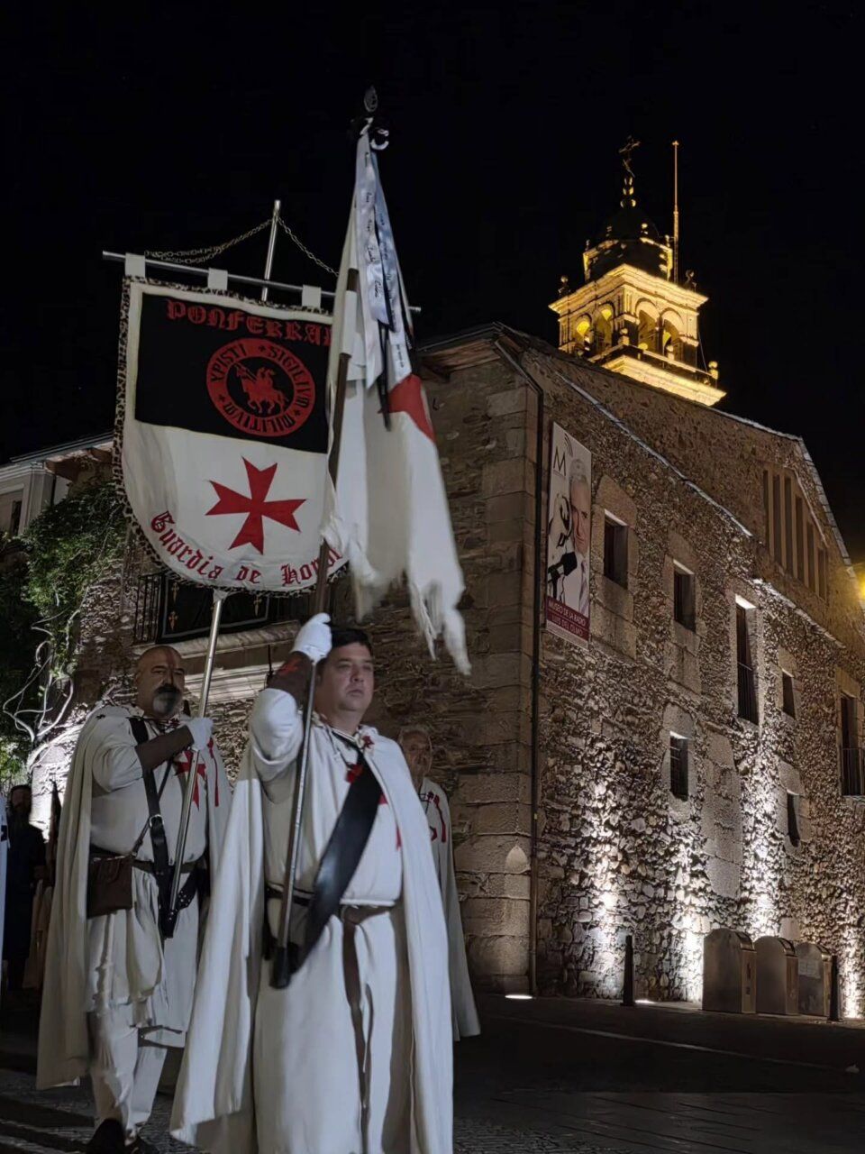 Caballeros Templarios en la Quiebra de Luna en Ponferrada