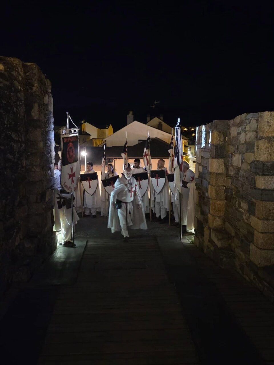 Caballeros Templarios en la Quiebra de Luna en Ponferrada