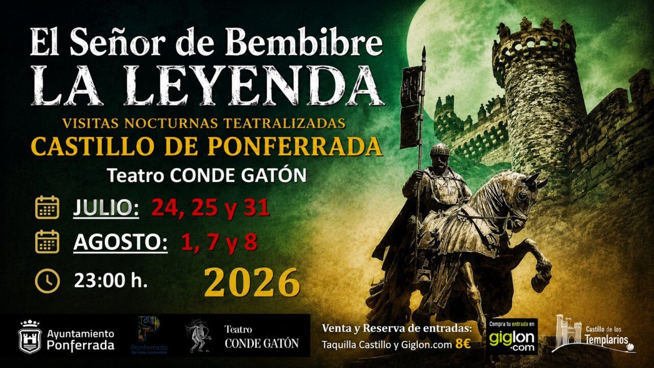 Cartel de las visitas teatralizadas en el Castillo de los Templarios