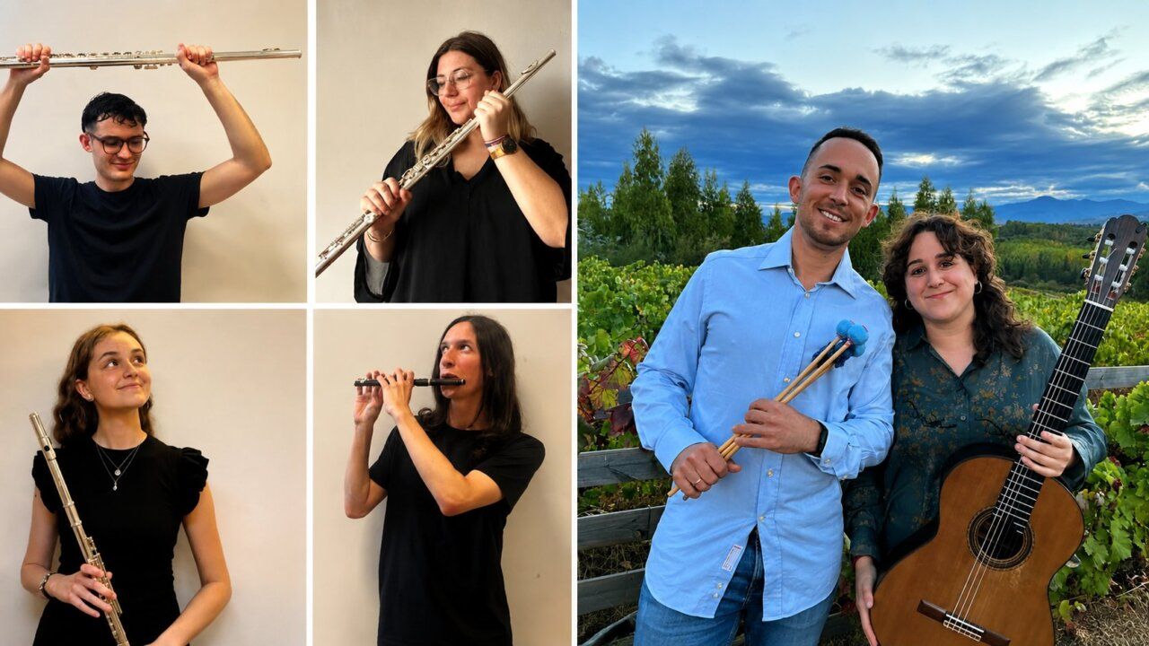 Músicos del festival Corteza de Encina en la Bodega del Castillo