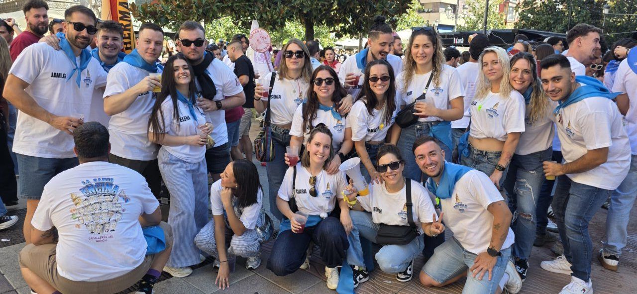 Grupo de amigos en la III Concentración de Peñas en Ponferrada