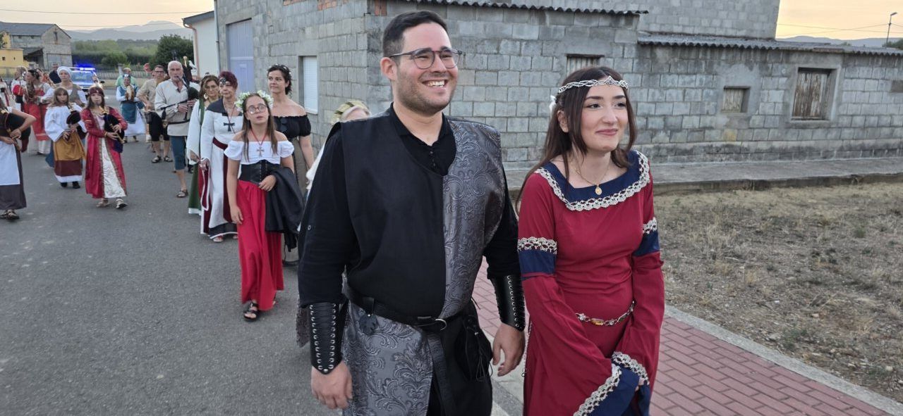 Participantes del recorrido teatralizado en El Camino del Abad