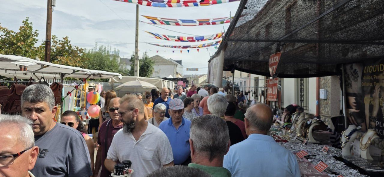 Multitud de personas en la XXIII Feria del Ajo de San Miguel de las Dueñas