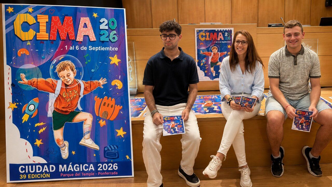 Presentación de CIMA 2026 en Ponferrada con cartel y participantes