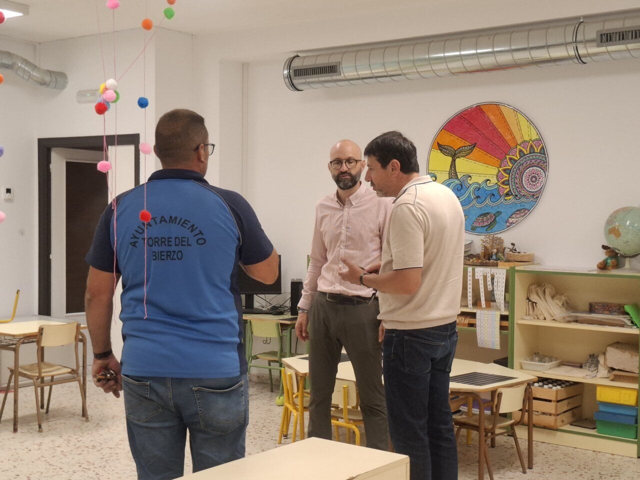 Visita a la rehabilitación del colegio público de Ventas de Albares