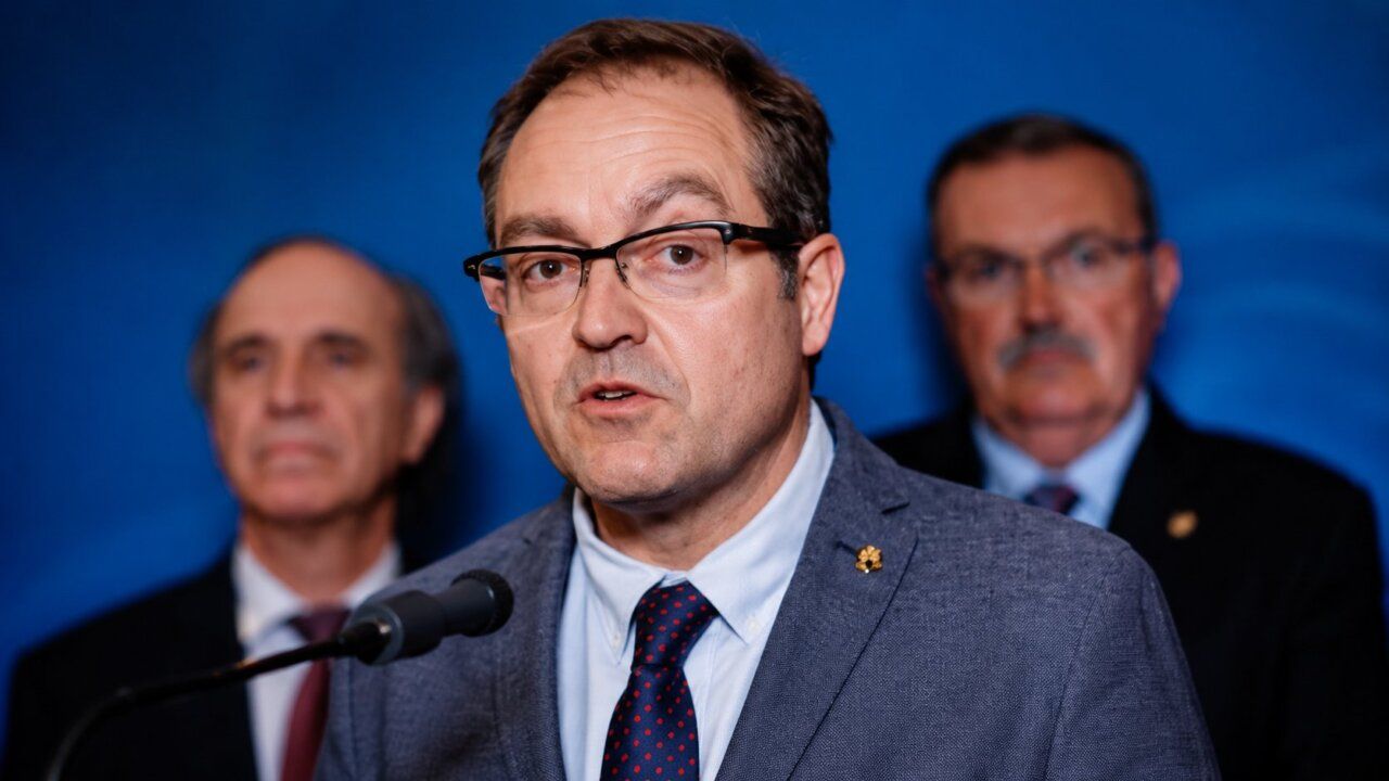 Felix Barrio, director del Incibe, hablando en una conferencia de prensa