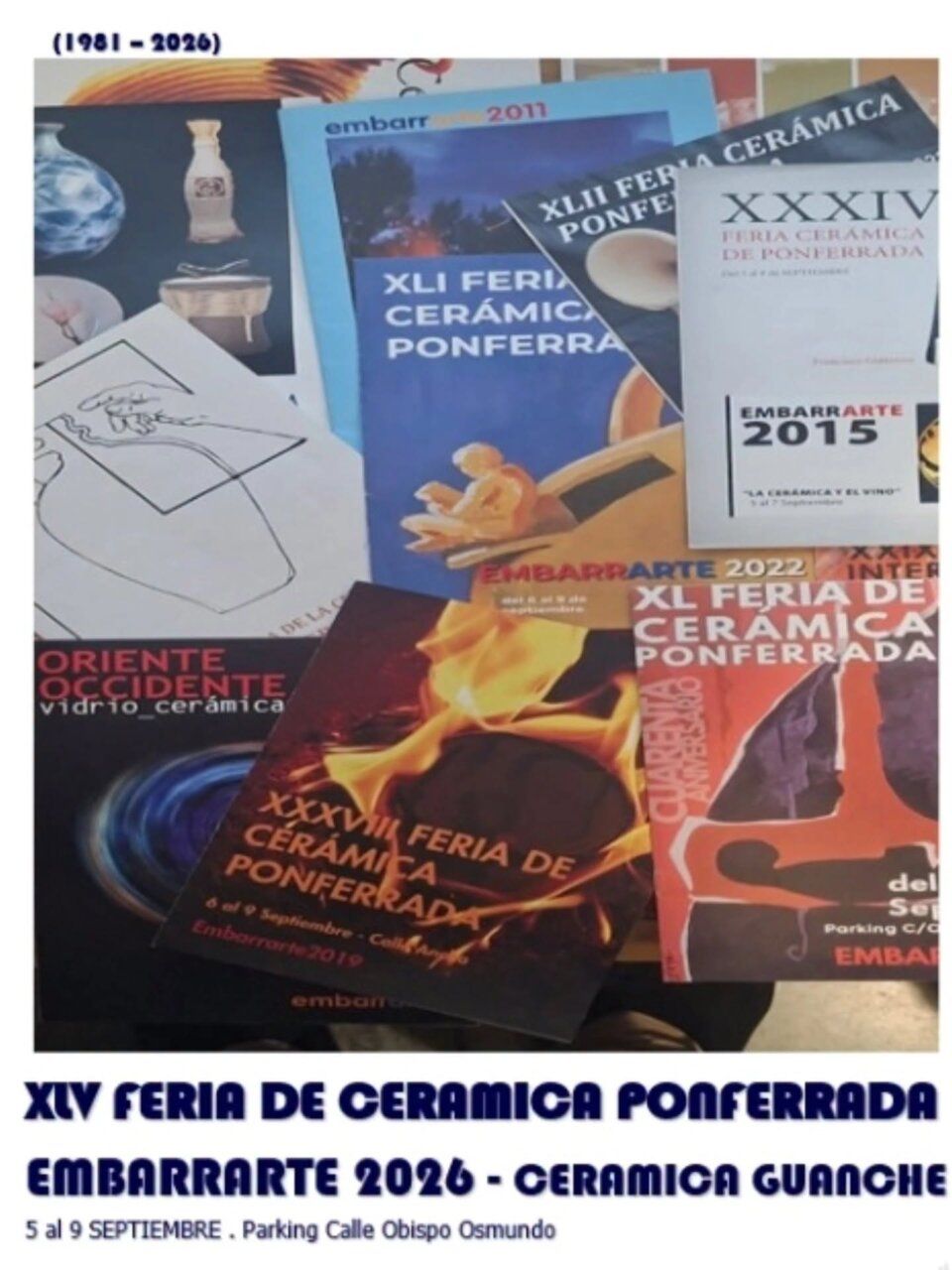Carteles de la Feria de Cerámica de Ponferrada 2026