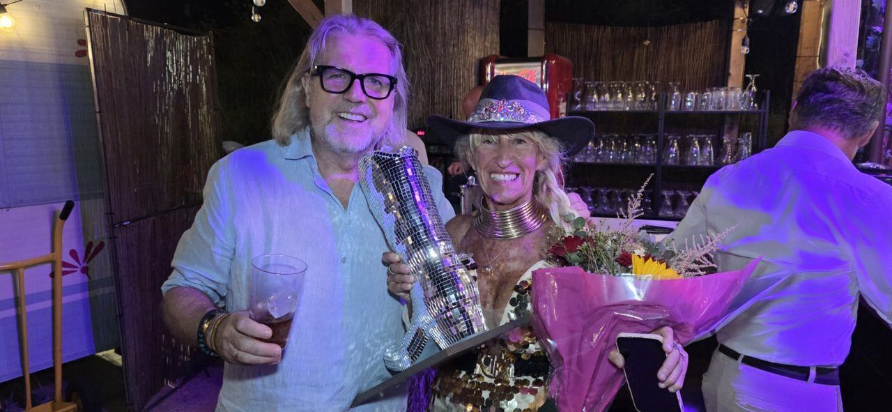 Celebración del homenaje a Ángela Show en La Terraza Malumba