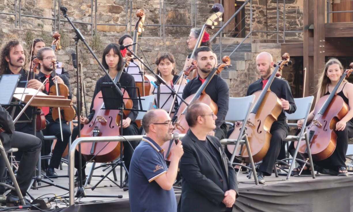 Orquesta durante el II Encuentro Sinfónico en Ponferrada
