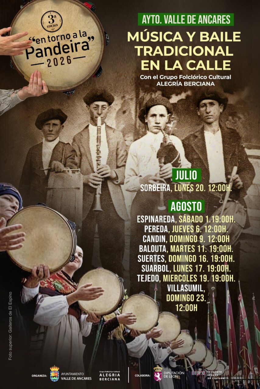 Actuación de música y baile tradicional en el Valle de Ancares