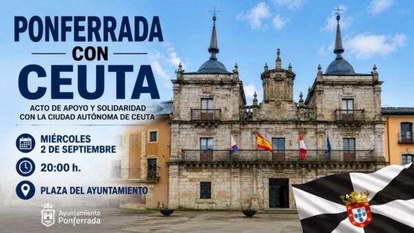 Acto de apoyo y solidaridad en Ponferrada con Ceuta