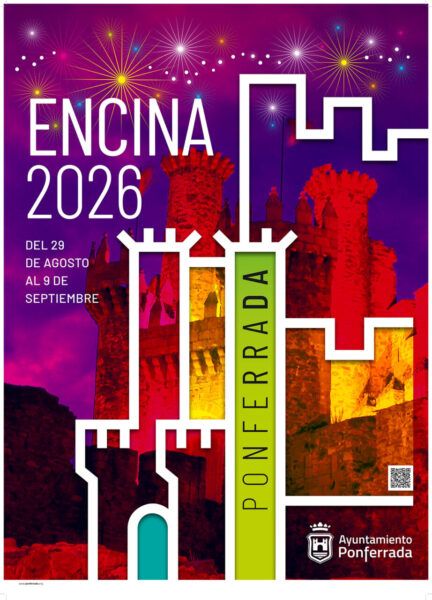 Cartel de las fiestas de La Encina 2026 en Ponferrada