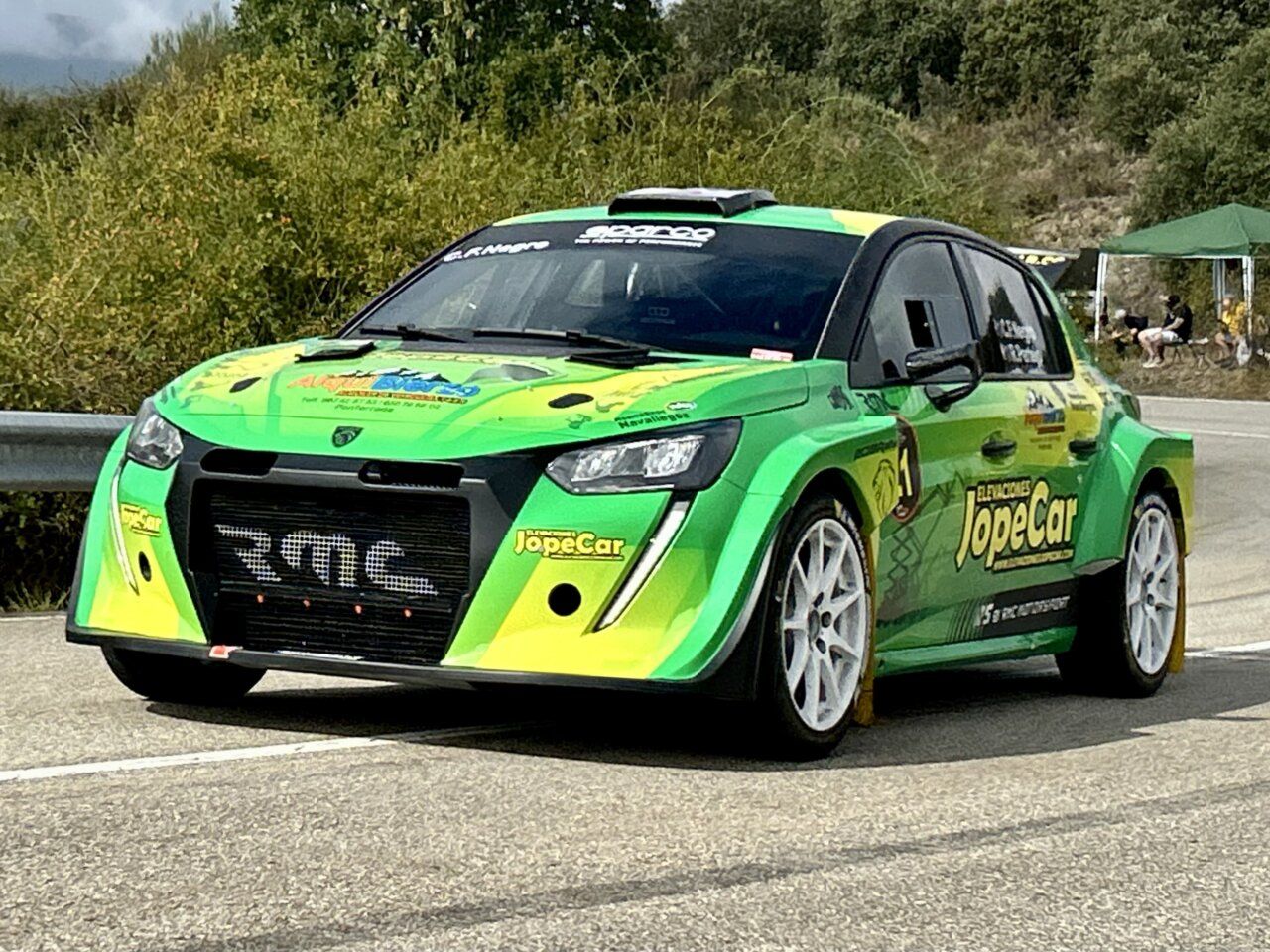 Citroën C3 Rally2 compitiendo en la Subida a Torre del Bierzo