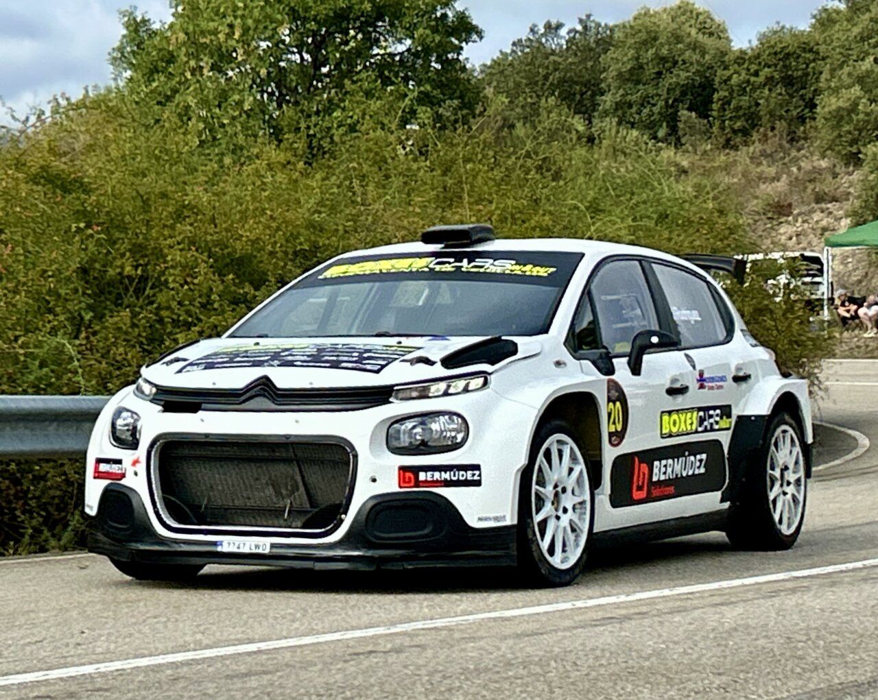 Citroën C3 Rally2 de Jonatan Rodríguez en la Subida a Torre del Bierzo