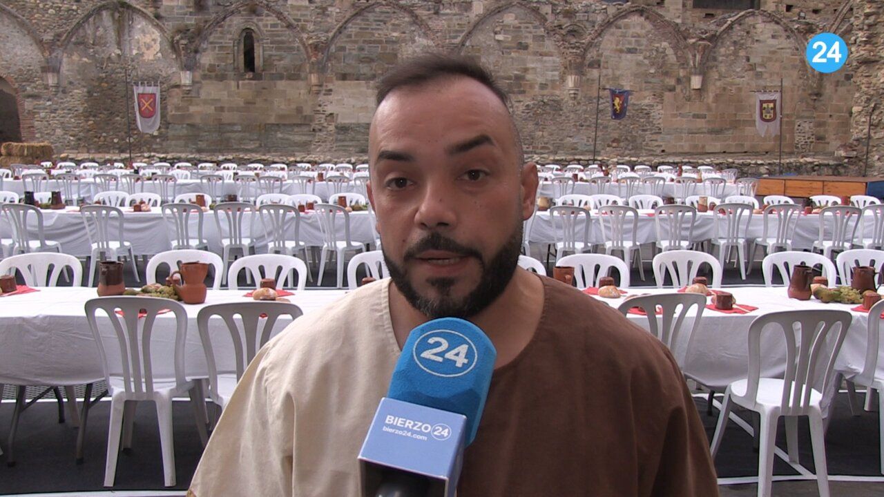Sairo López hablando sobre el éxito del Medieval en Carracedelo