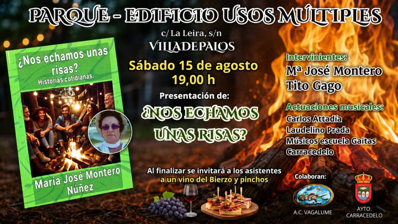 Cartel del encuentro cultural en Villadepalos con detalles del evento