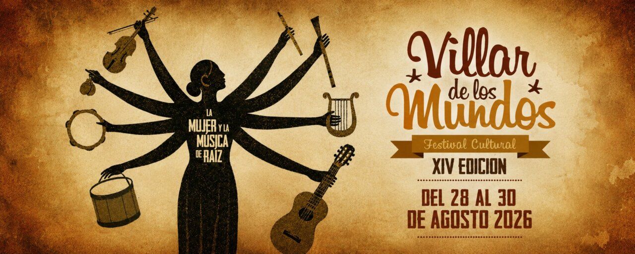Cartel del Festival Cultural Villar de los Mundos 2026