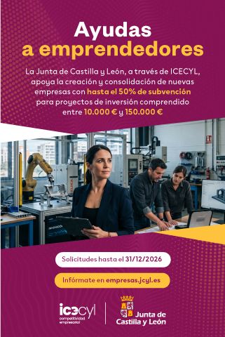 Mujer en un entorno empresarial con información sobre ayudas a emprendedores