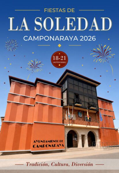 Cartel de las fiestas de La Soledad en Camponaraya 2026