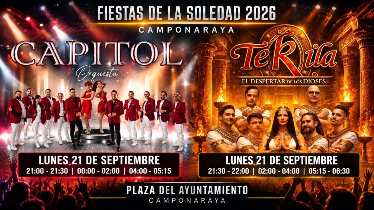 Cartel de las Fiestas de la Soledad 2026 en Camponaraya