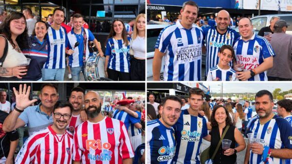 Aficionados de la Ponferradina en el Bar El Toralín durante un partido