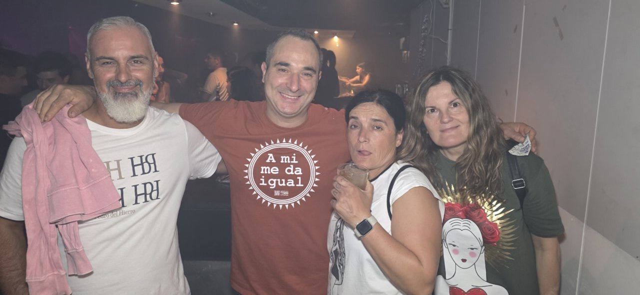 Grupo de amigos disfrutando en la Discoteca Temple durante el evento After Viva Suecia.