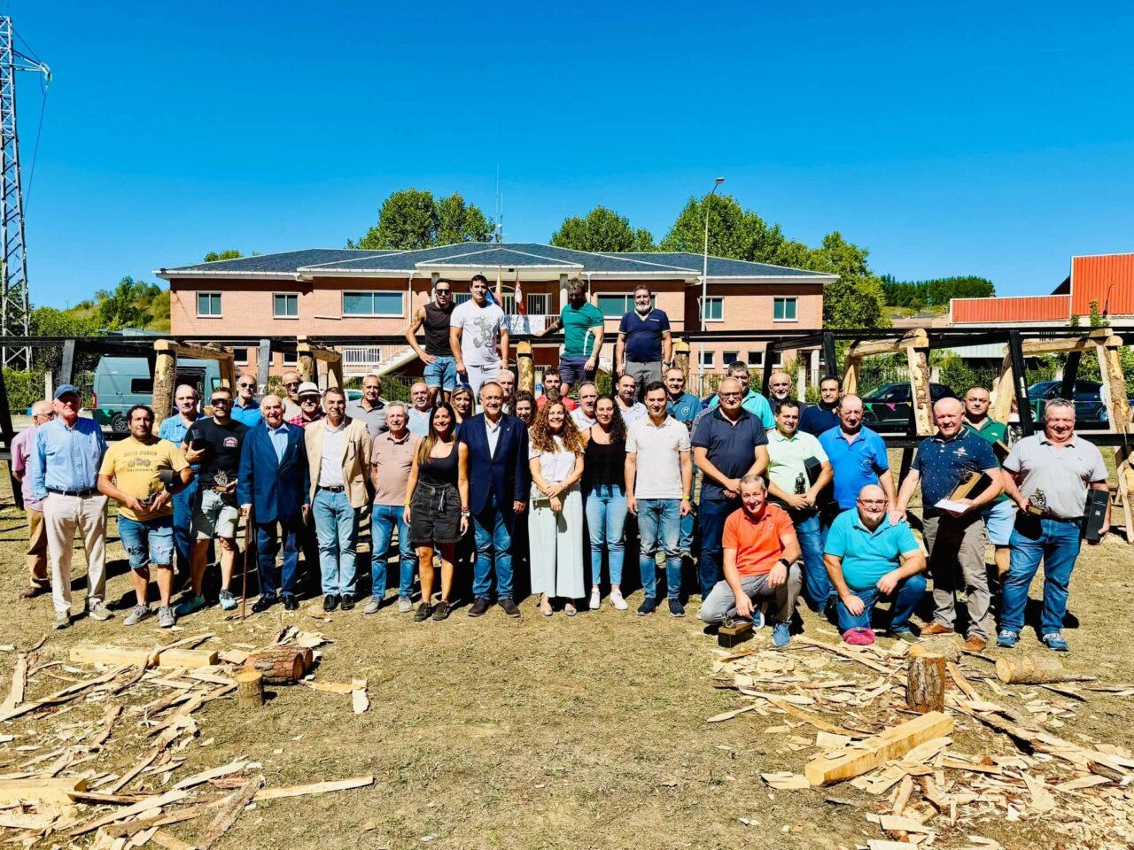 Grupo de participantes en el XLVI Concurso Nacional de Entibadores en Bembibre