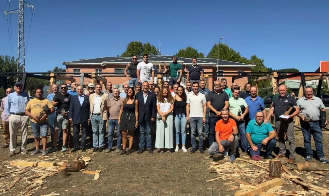 Participantes del XLVI Concurso de Entibadores Mineros en Bembibre