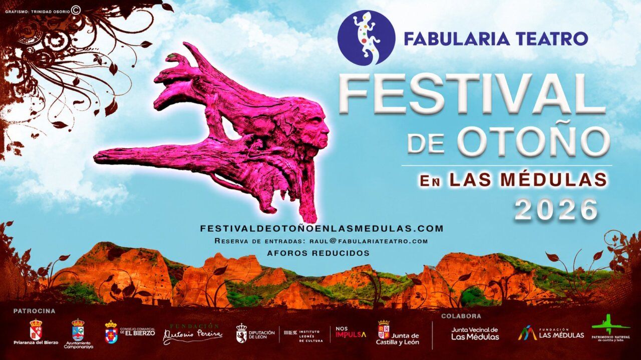 Cartel del Festival de Otoño en Las Médulas 2026 con información del evento