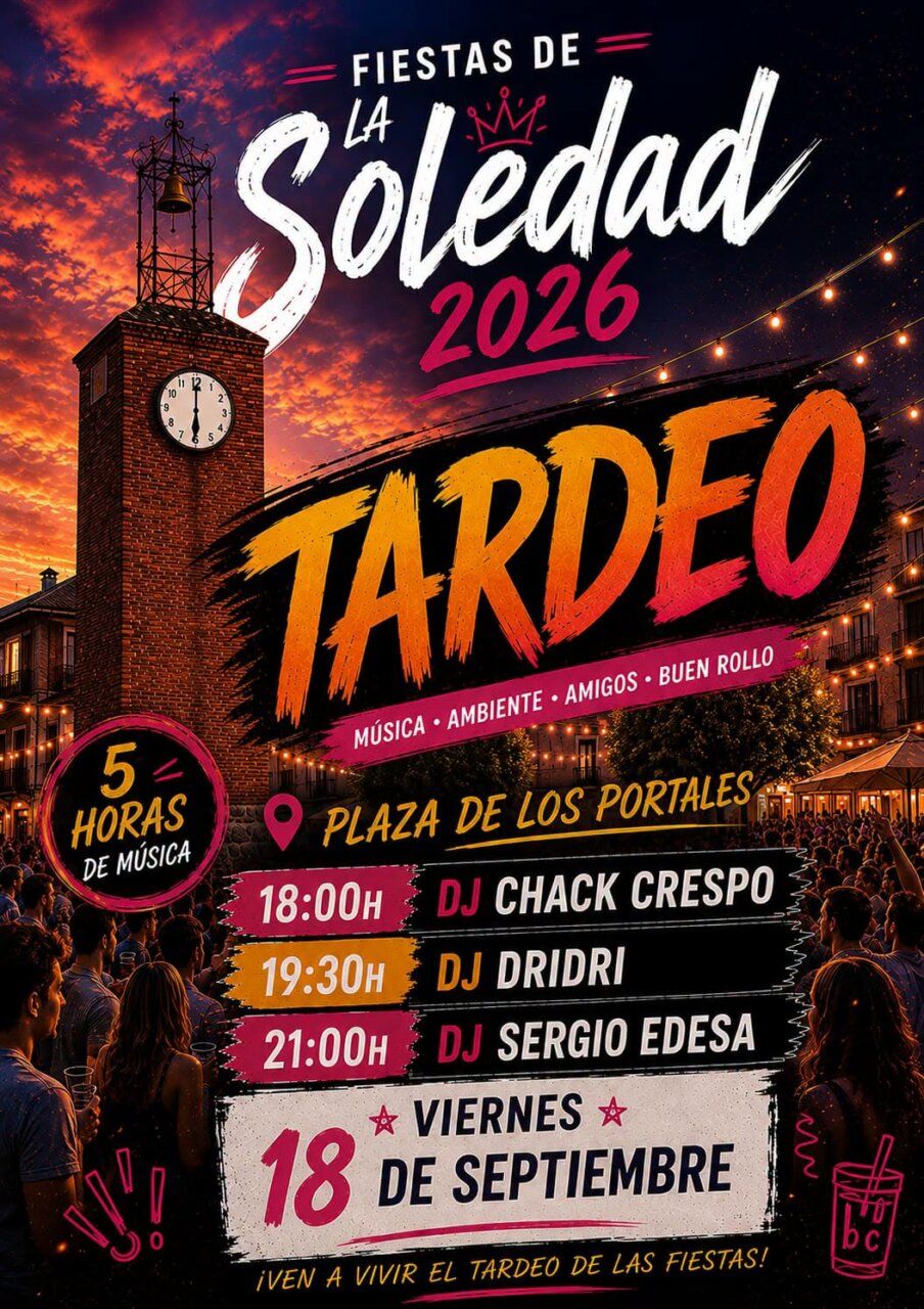 Cartel de las Fiestas de La Soledad 2026 en Camponaraya